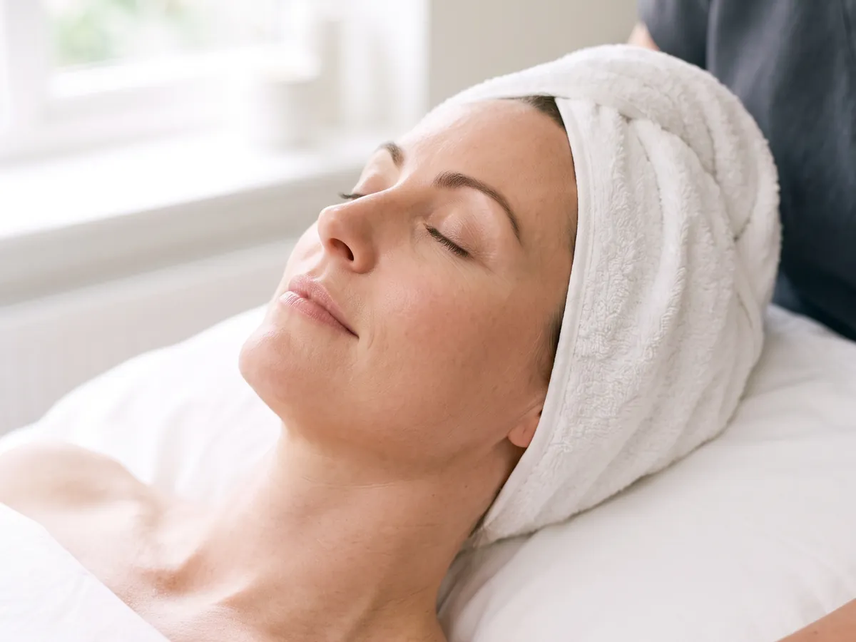 Smooth, healthy-looking skin after a skin treatment Smooth, healthy-looking skin after a skin treatment